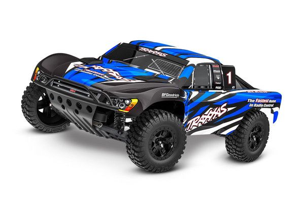 TRA58234-8 Traxxas Slash: 1/10 Scale 2WD Short Course Truck HD w/USB-C, Color: BlueX