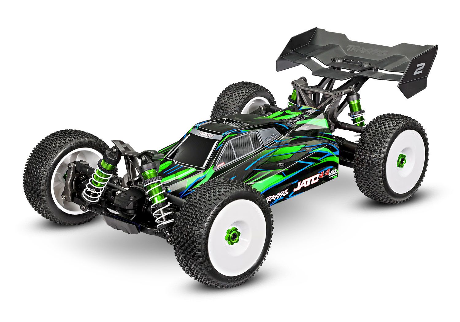 TRA90386-4 Traxxas JATO 4x4 4S Brushless Buggy, Color: Green