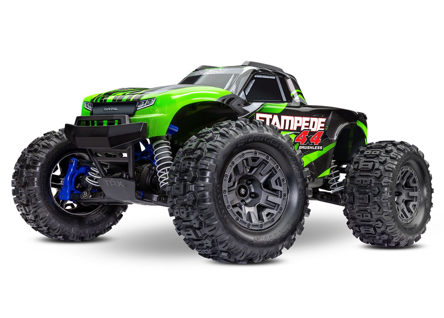 TRA67154-4 Traxxas Stampede 4X4 BL-2s: 1/10 Scale 4WD Monster Truck, Color: Green