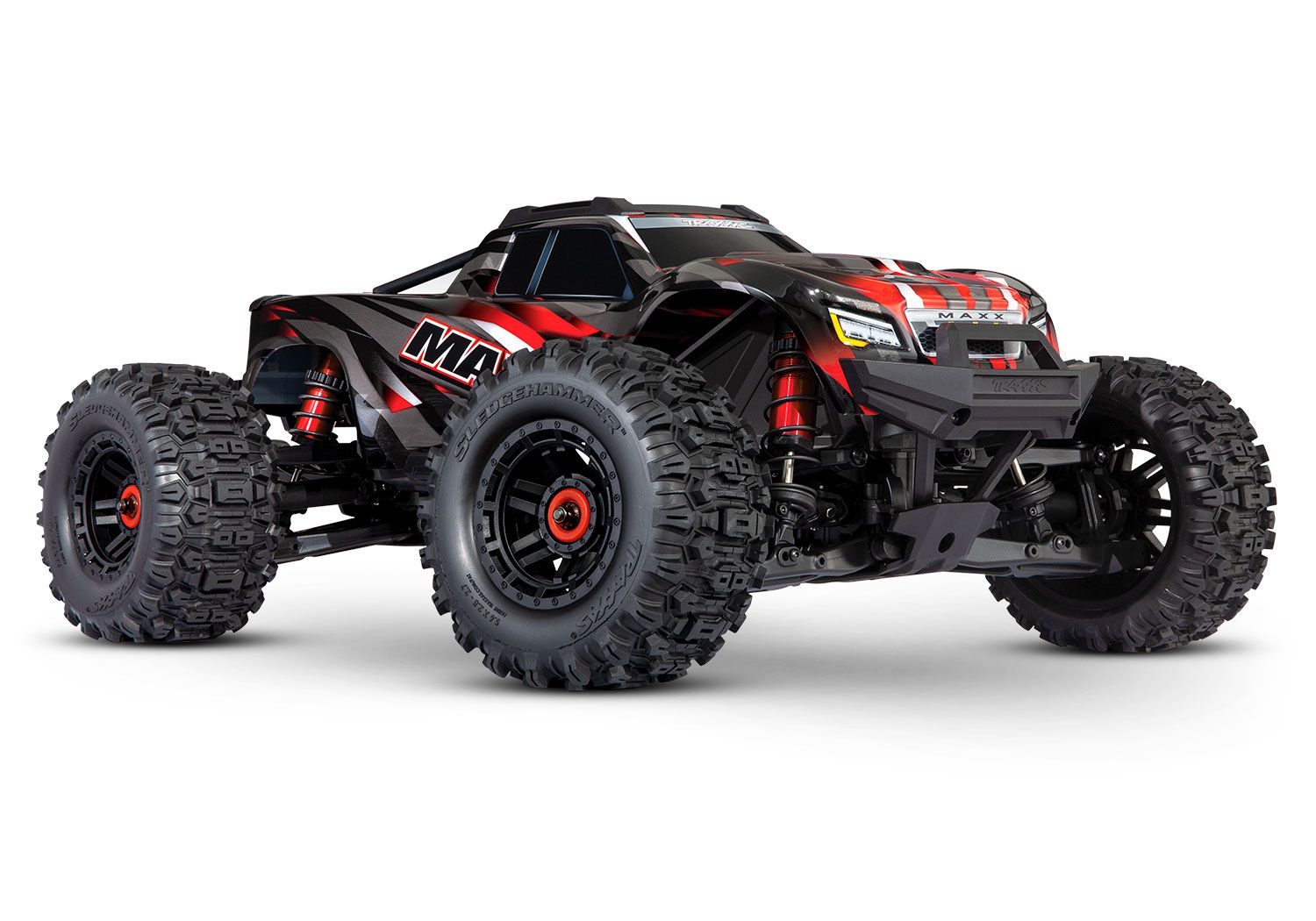 TRA89086-4 Traxxas Maxx: 1/10 Scale 4WD Monster Truck With Widemaxx TRA89086-4 Traxxas Maxx: 1/10 Scale 4WD Monster Truck With Widemaxx, Color: Red