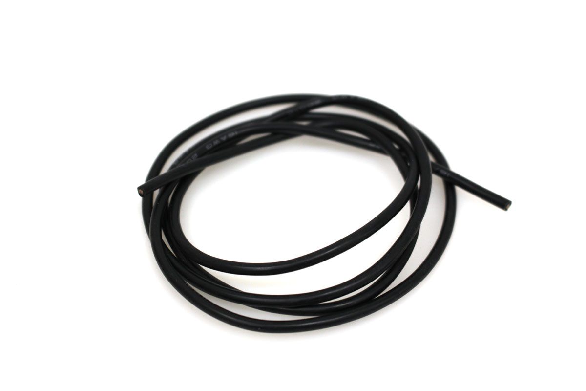 RCE1218 Racers Edge 16 Gauge Silicone Wire, 3' Black