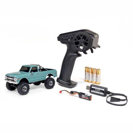 AXI-2260 Axial 1/30 SCX30 Chevrolet K10 4X4 RTR Brushed Rock Crawler (Battery & Charger Included), Color: Green