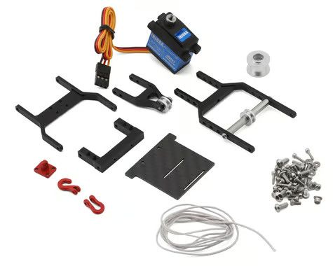 INJS2065-360-194BK Injora Axial SCX24 1/24 Tow Truck Crane Kit & INJS2065-360 Winch Servo INJS2065-360-194BK Injora Axial SCX24 1/24 Tow Truck Crane Kit & INJS2065-360 Winch Servo