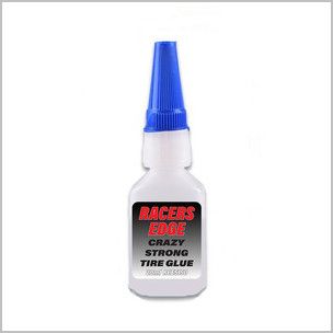 RCE5150 Racers Edge Crazy Strong Tire Glue, Thin 20g w/Pin Cap and Tips