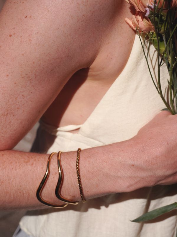 Bangle goud twisted