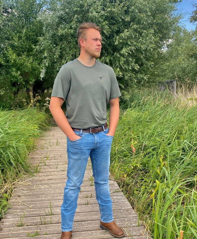 Wild Bull T-shirt Kevergroen