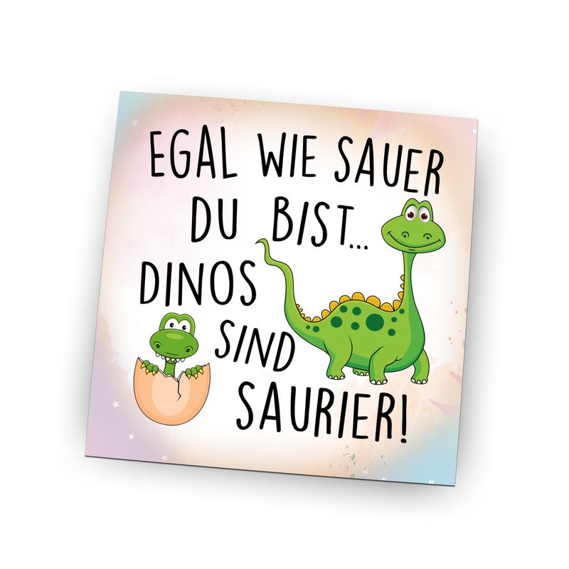 Folienmagnet Pin Hochglanz - Egal wie sauer du bist