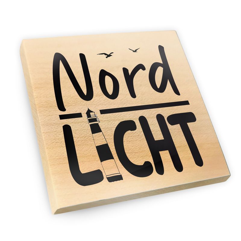 Magnet aus Ahornholz | Nordlicht
