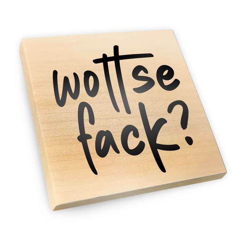 Kühlschrankmagnet aus Ahornholz | Wottsefack