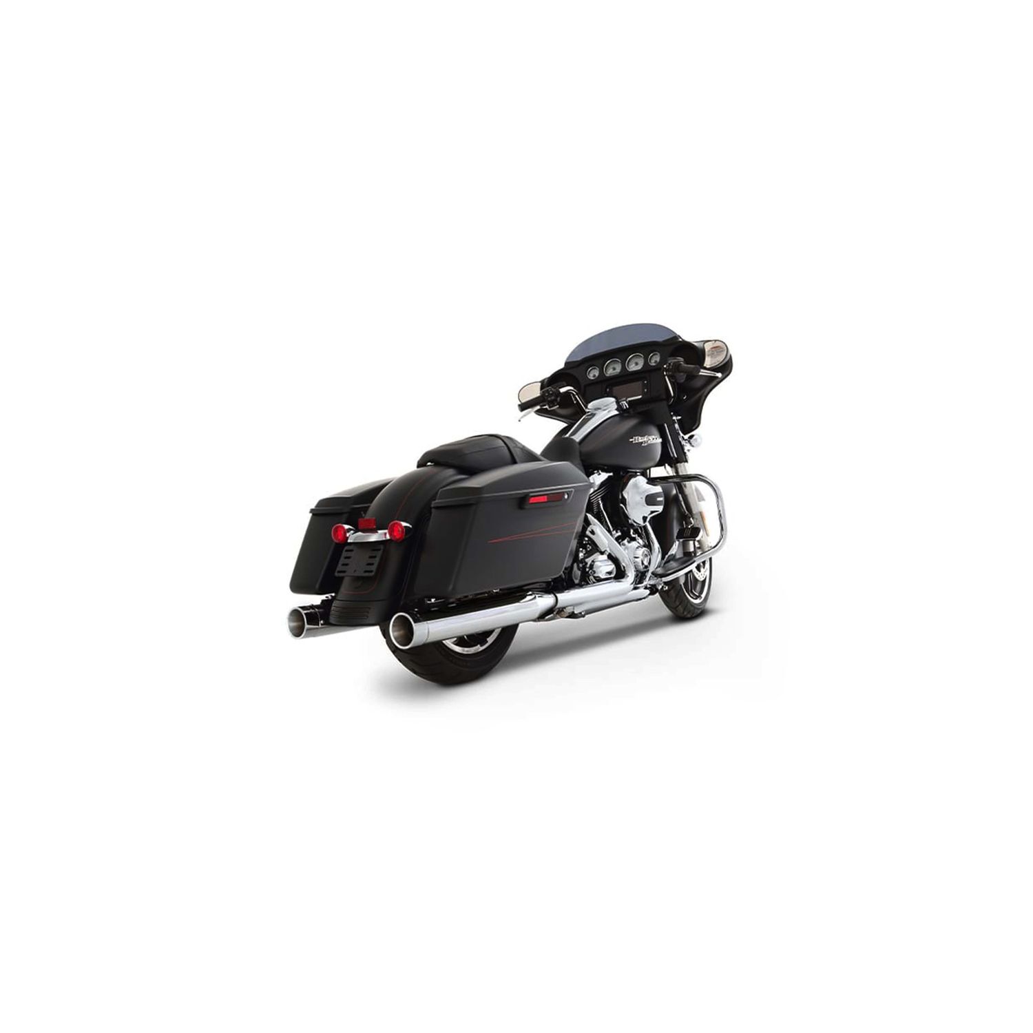 Rinehart DBX 40 Slip Ons, Model: 1995-2016, Muffler: Chrome, Muffler Tip: Chrome