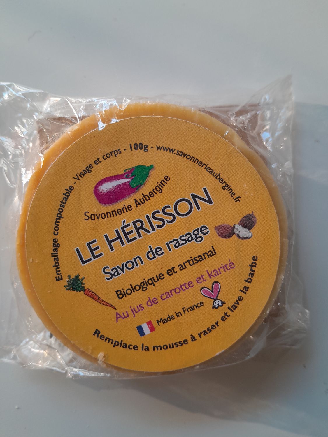 Rasierseife von Savonnerie Aubergine