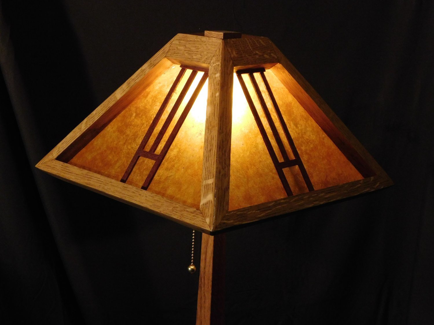Mica Arts and Crafts Style Table Lamp