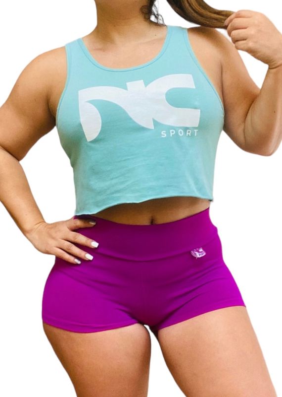 Crop Top Menta sin mangas