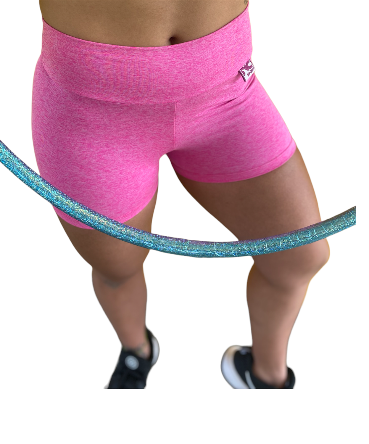 Short Rosa Jaspeado Claro