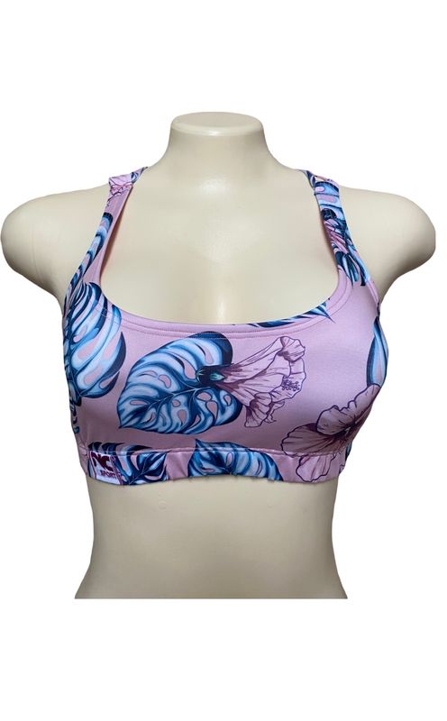 Top Perla Rosa con Hojas