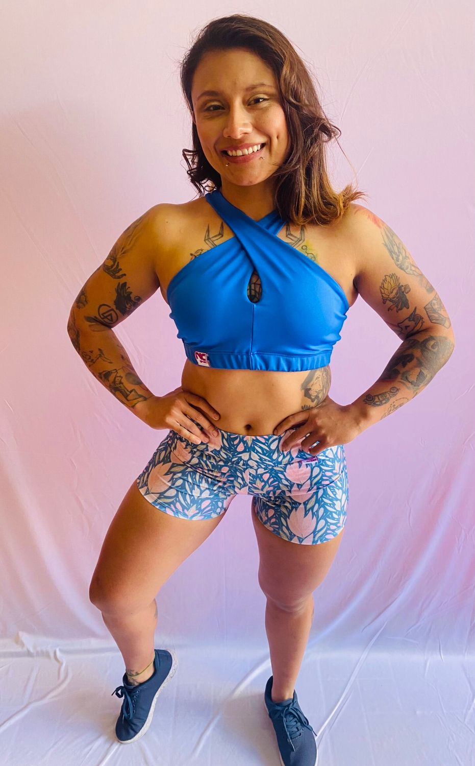 Top Afrodita Azul Cielo