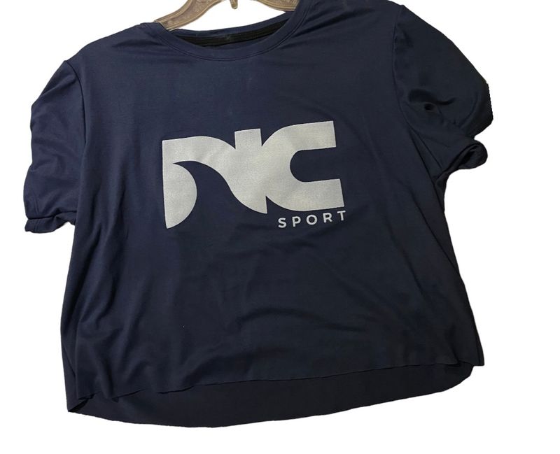 Crop Top Azul Oscuro
