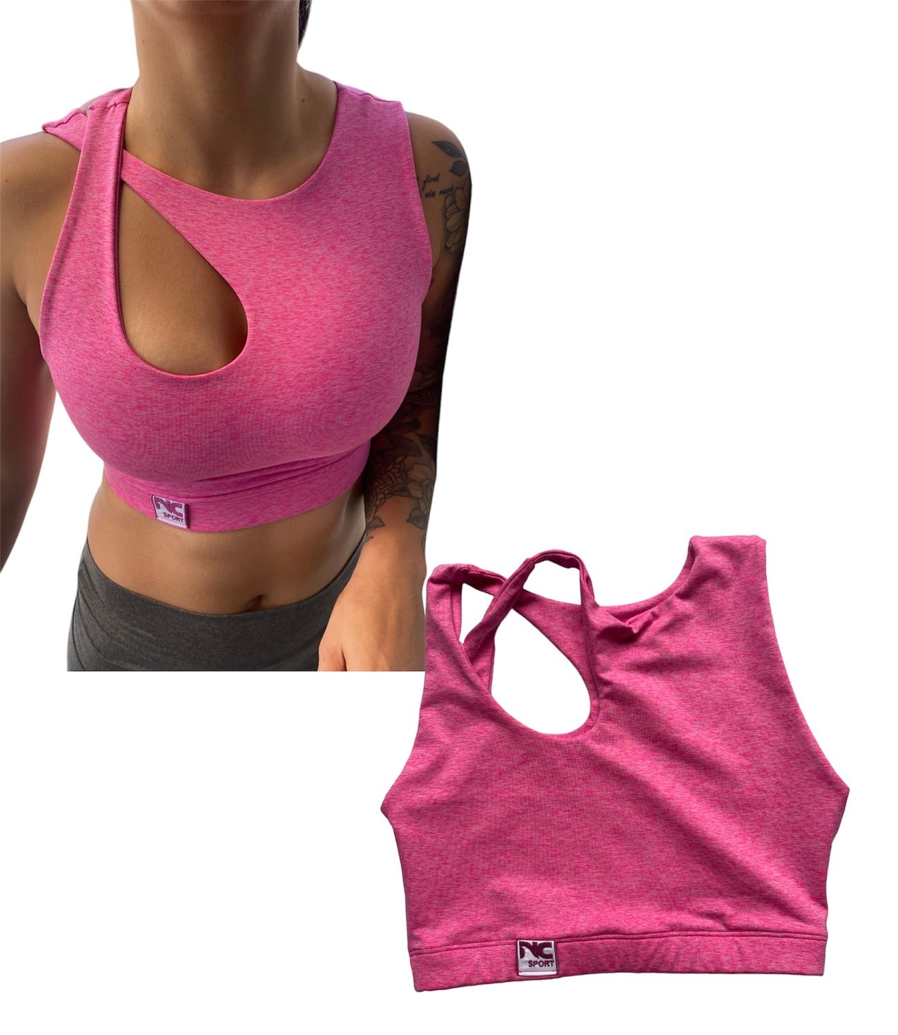 Vale Top Rosa Jaspeado