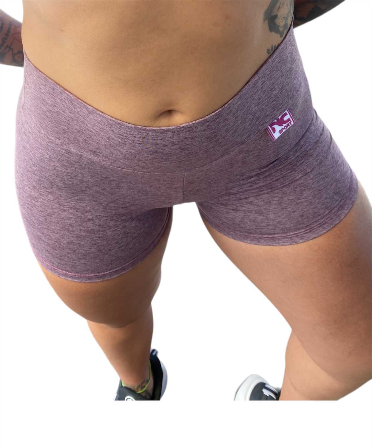 Short Lila Jaspeado