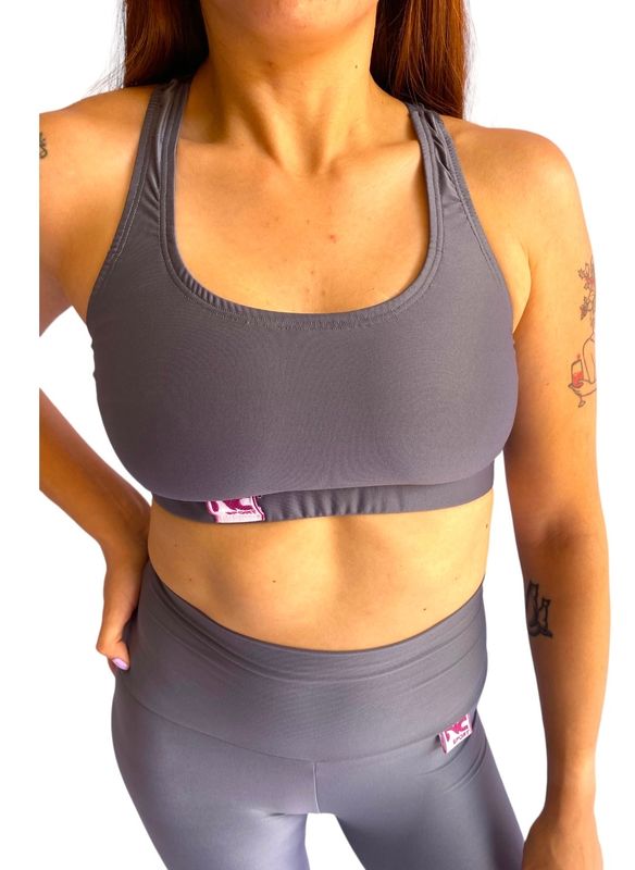 Running Top Plateado