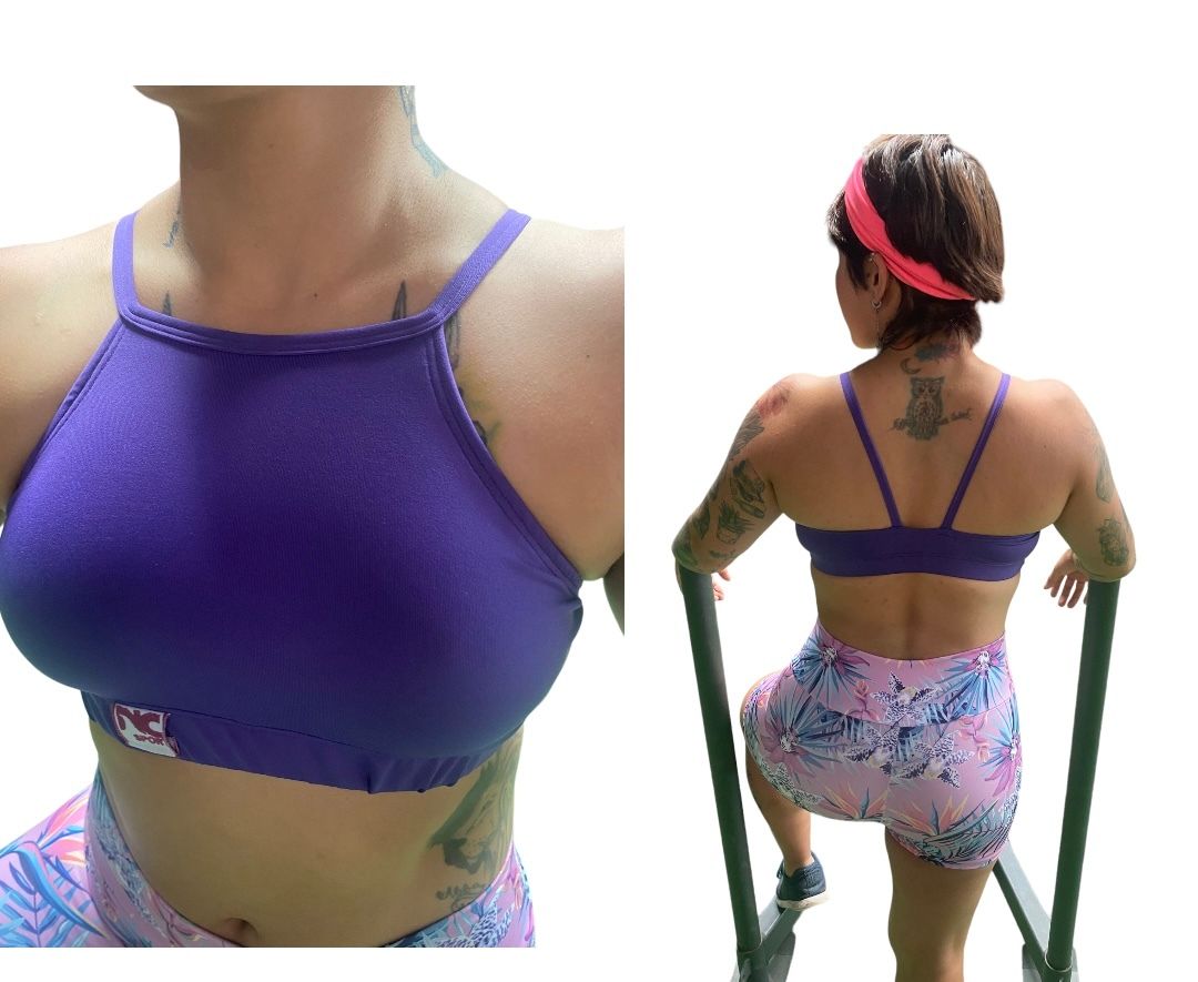Top Cristal Morado