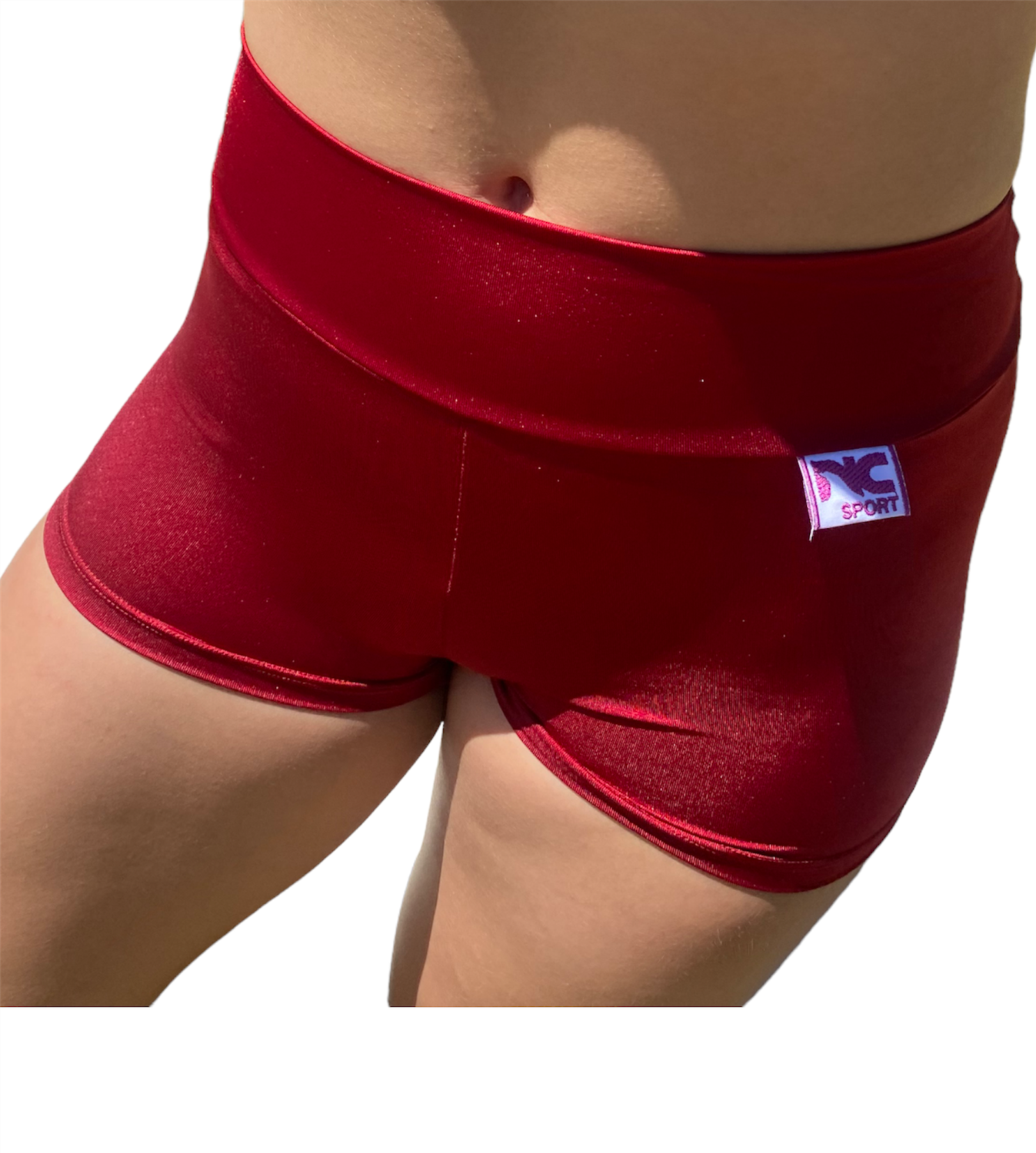 Short Rojo Vino Brillo
