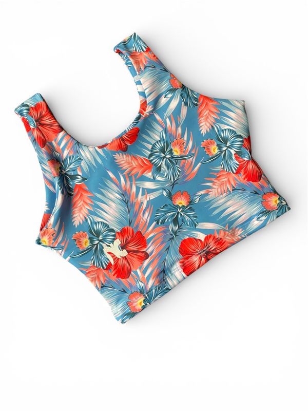 Wolaba Top Flores Rojas