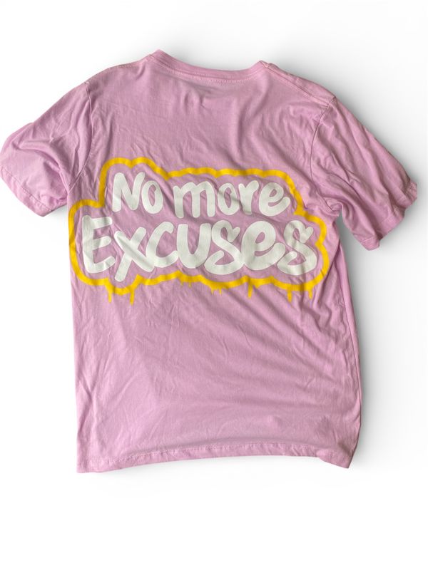 T-Shirt No More Excuses Lila