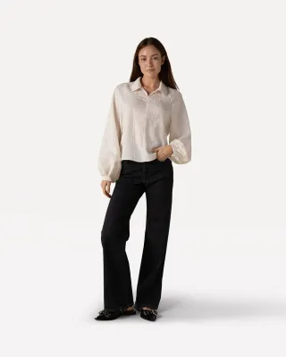 Agnes top l/sEgg White