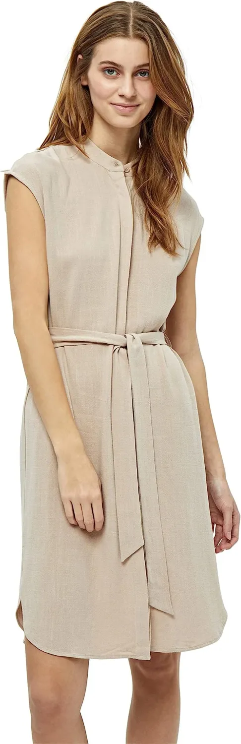 Belis Short Sleeve Midcalf Shirt Dress0265 Sandshell