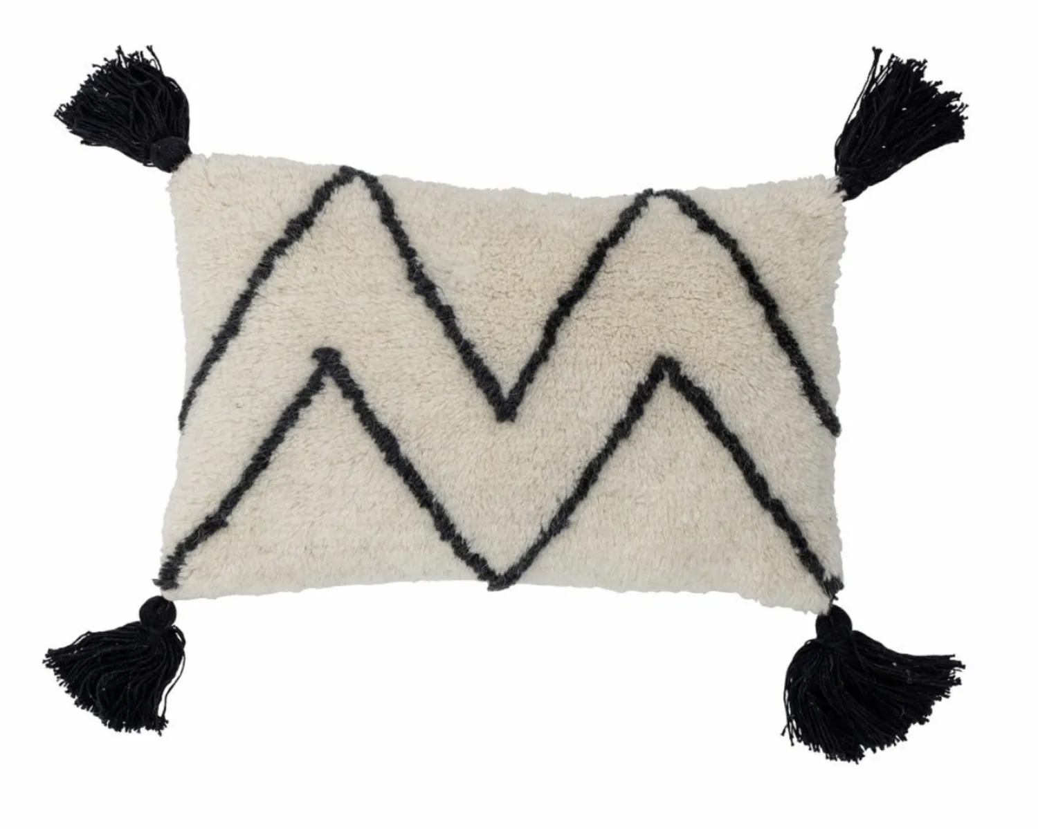 Ayn Cushion, White, Cotton