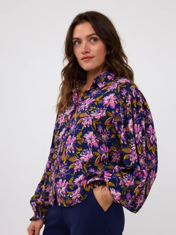 Blouse AlyssaNavy flower