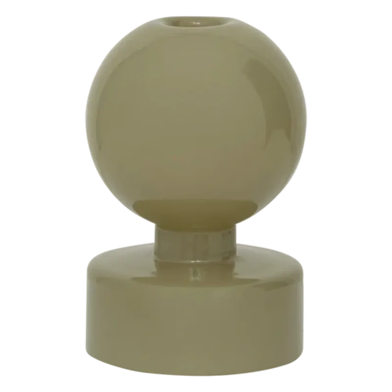 Candle holder Pallo B, spray green