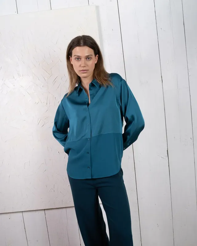 Catalina shirt l/sBlue coral