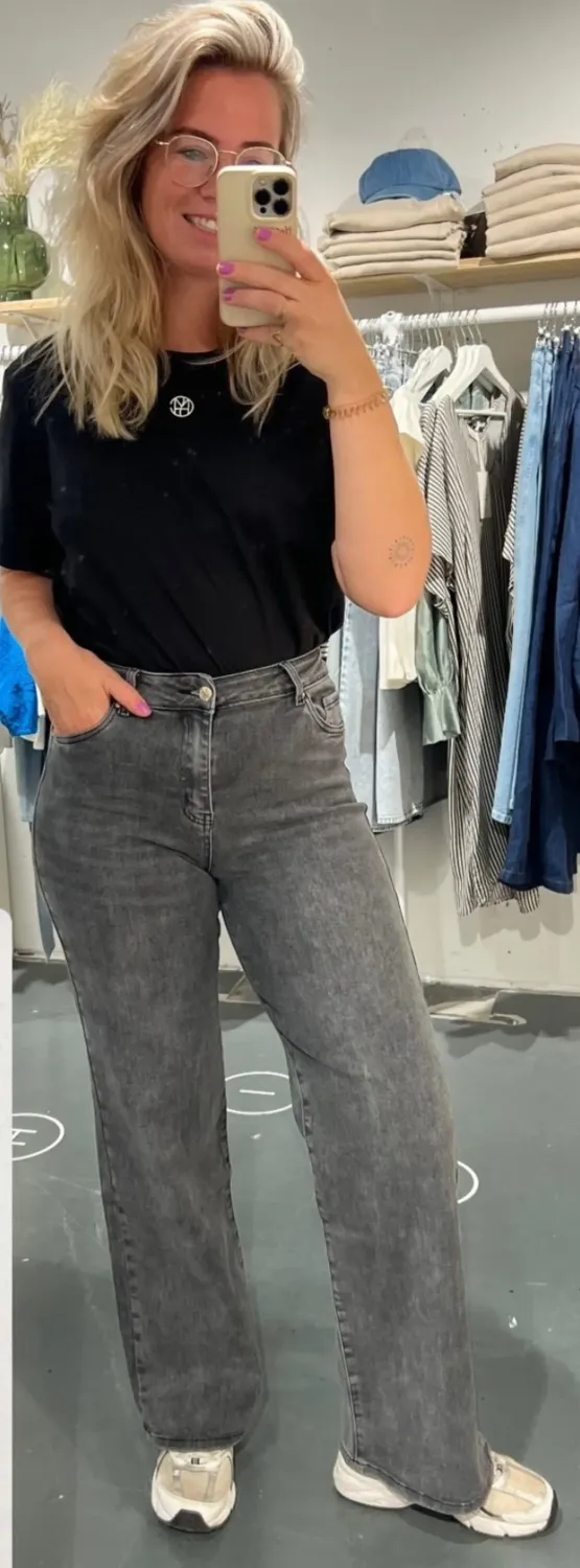 Denim Wide donker/grijs 5298