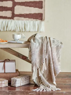 Gabriela Throw, Brown, Recycled Cotton L160xW130
