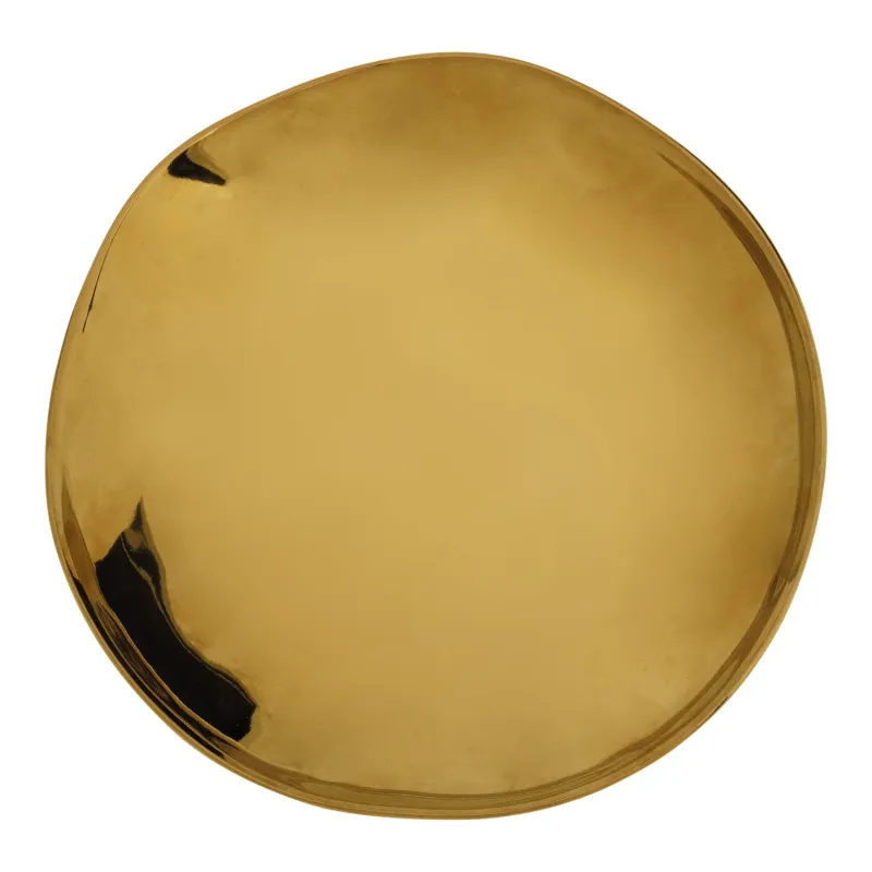 Good morning breakfast plate - gold Ø21.5