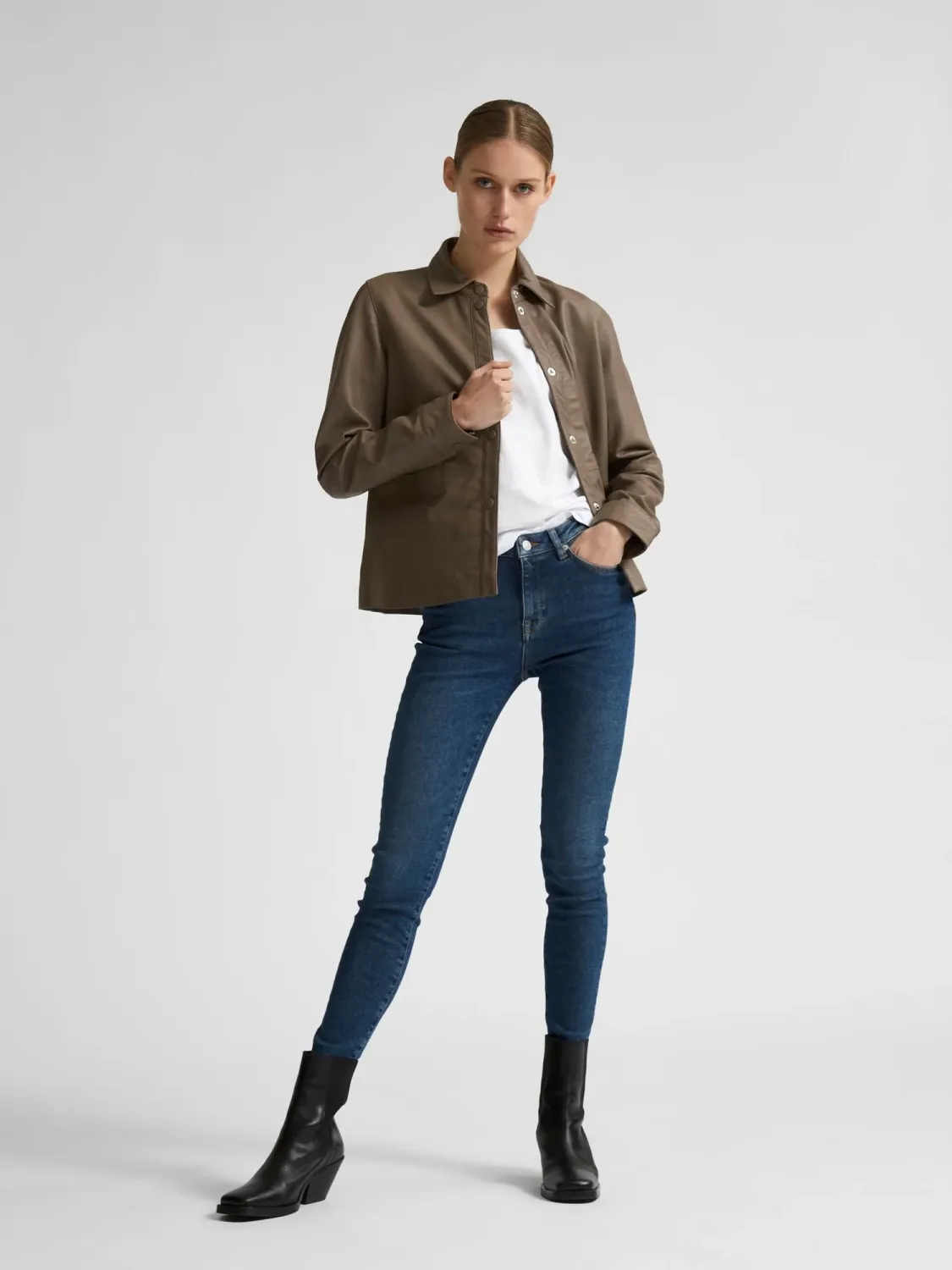 Jeans - Sophia Mid Waist Skinny - dark blue - L30