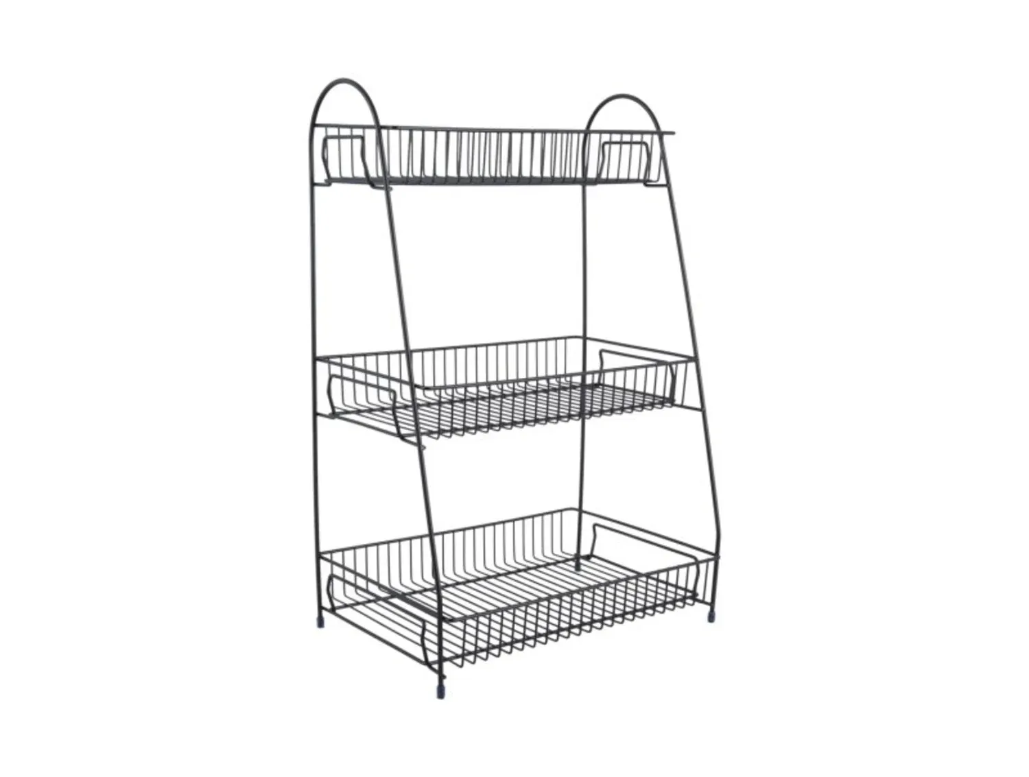 Kitchen rack Tidy large iron black