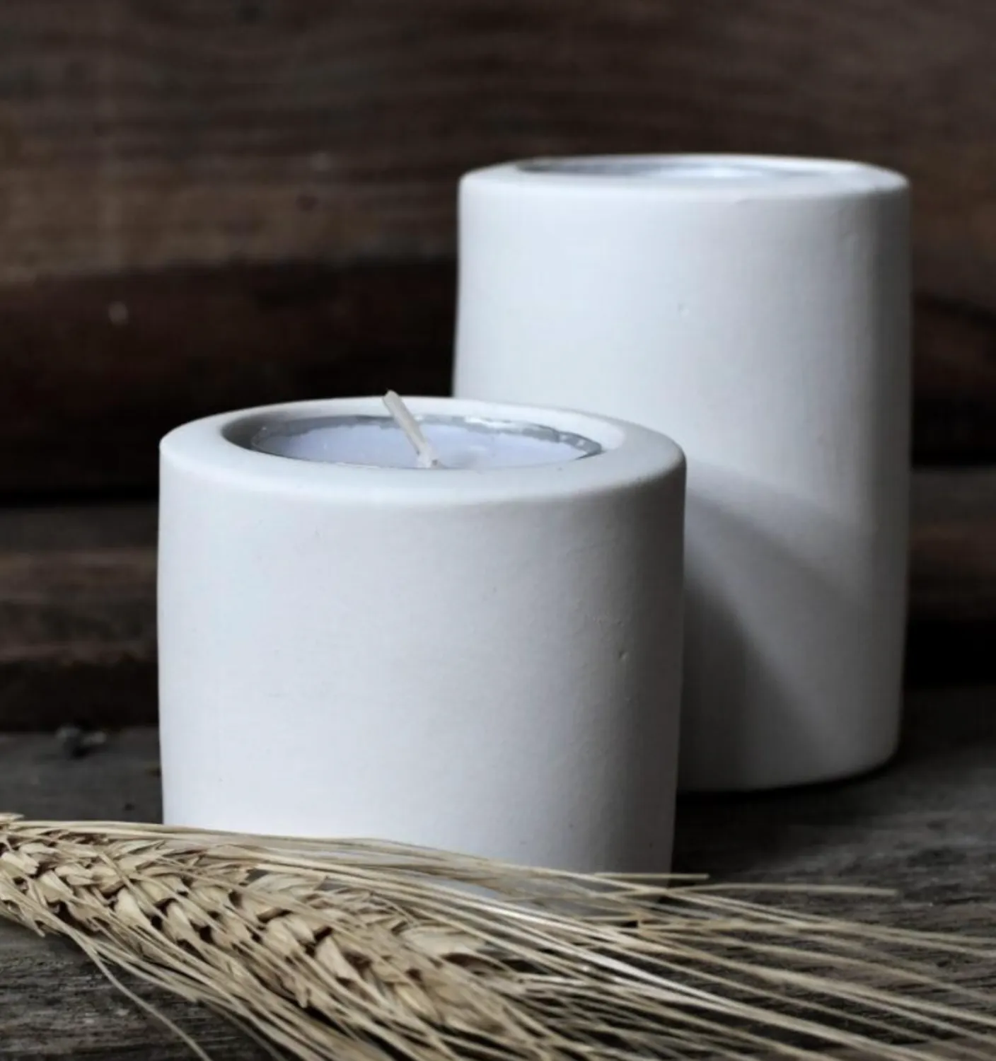 Lekvall - Large white tealight holder