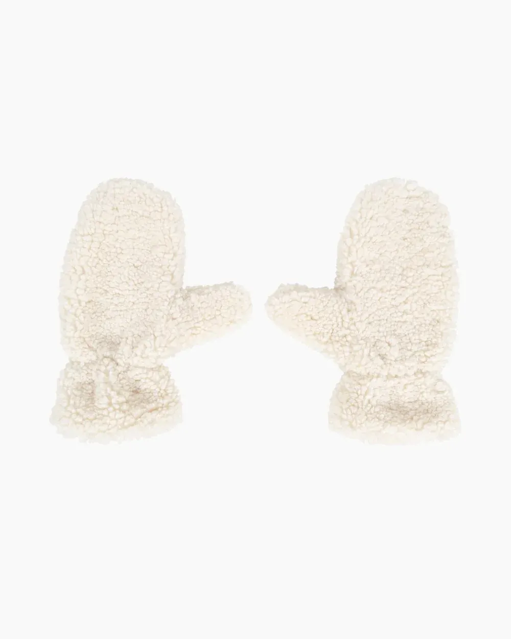 Lena teddy glovesEgg White