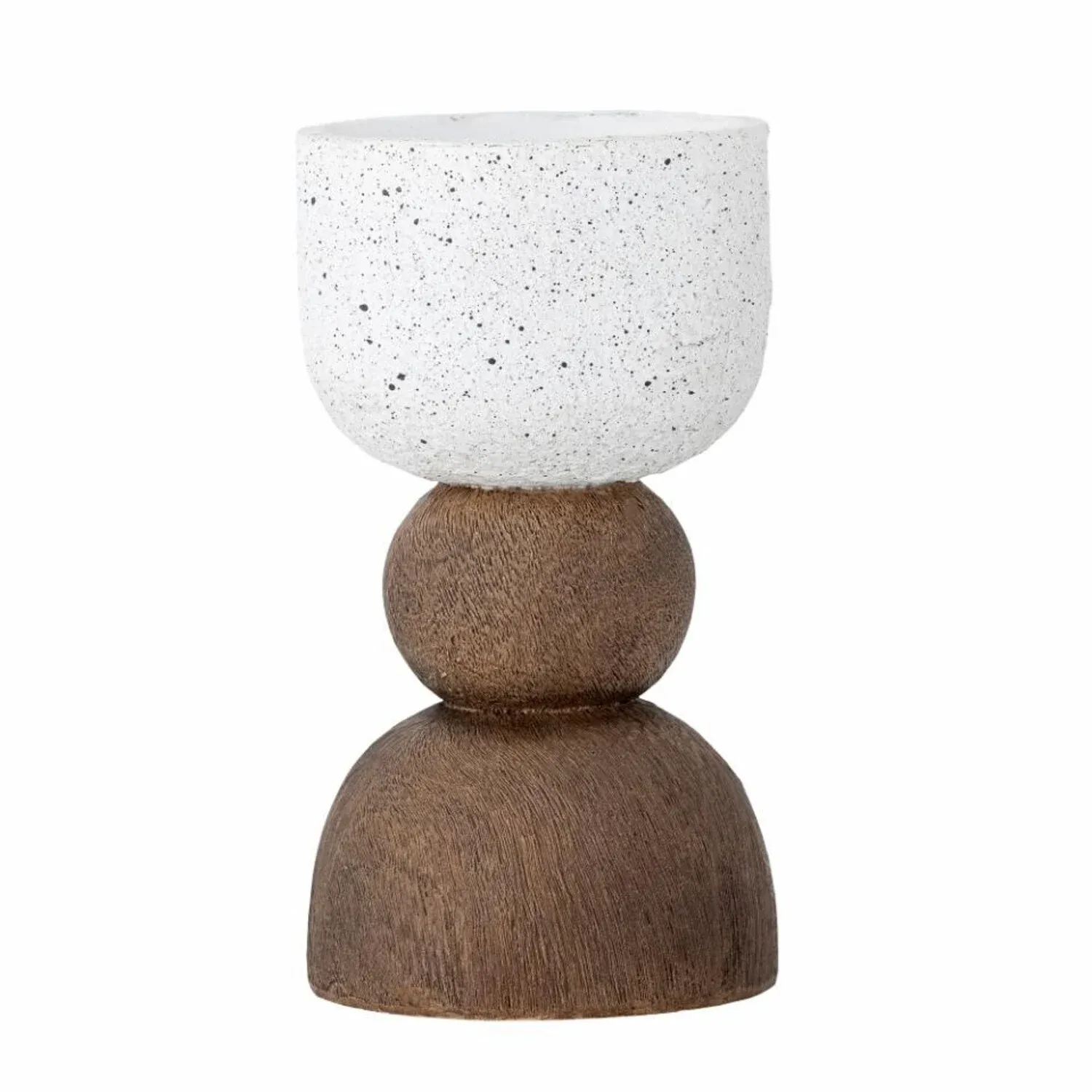 Marjun Votive, Brown, Polyresin / Ø9xH16 cm