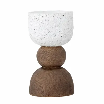 Marjun Votive, Brown, Polyresin / Ø9xH16 cm