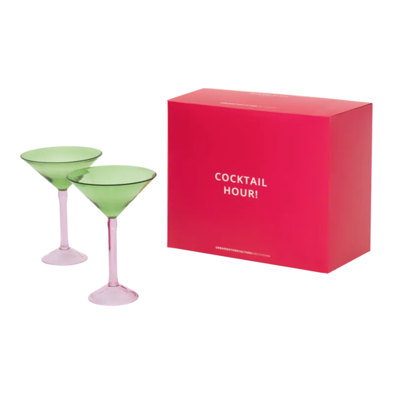 Martini Cocktail glass, set of 2, in gift pack