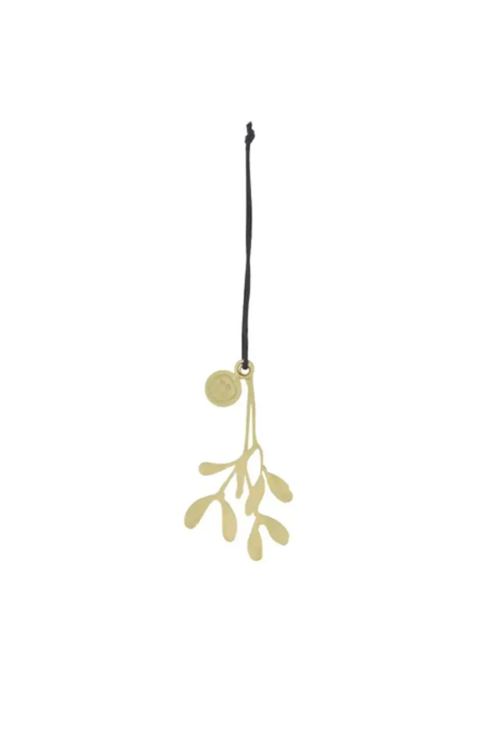 Metalen kersthanger mistletoe goud