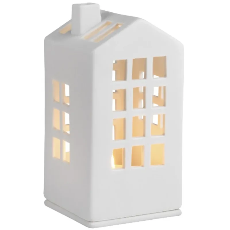 Mini light house - town halle 6x6x12,5cm