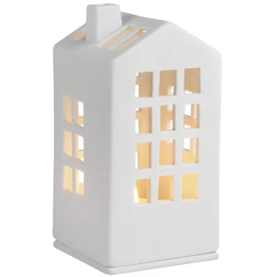 Mini light house - town halle 6x6x12,5cm