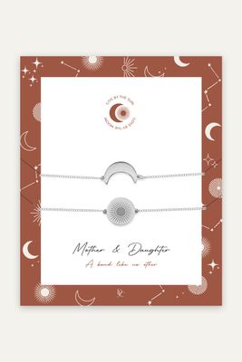 Mother &amp; Daughter – Moon + Sunbeams (bracelet set)
