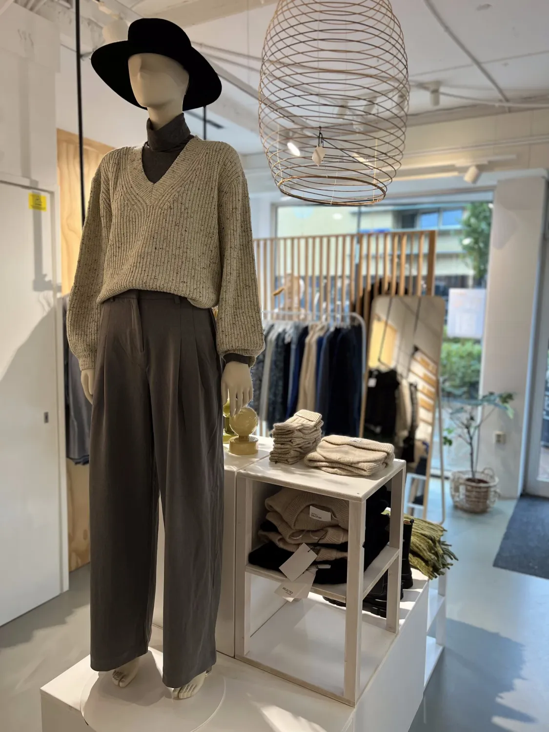 MSCHHenrika HW Pants GREY MELANGE