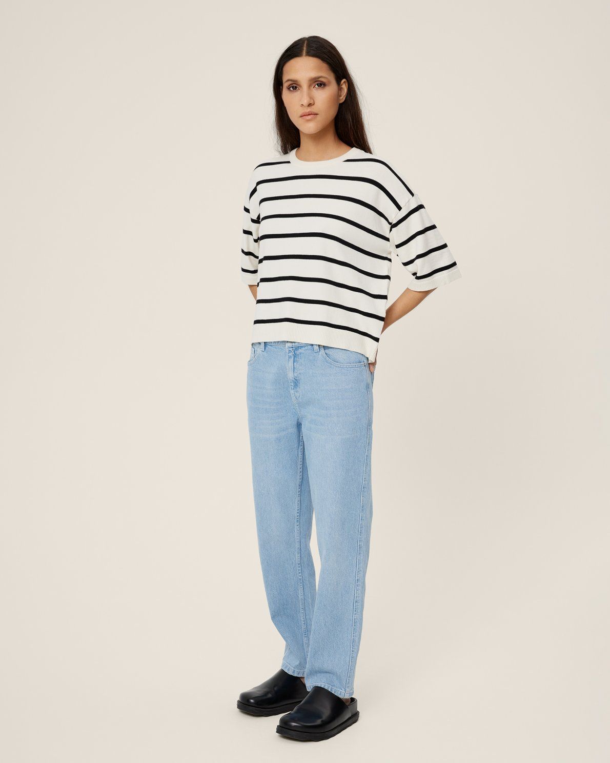 MSCHKiea Ada Slim Cropped JeansLight Blue